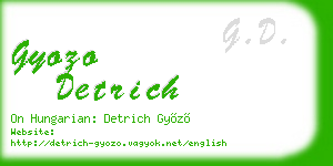 gyozo detrich business card